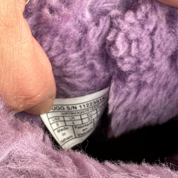 UGG Australia Boots Kids 5 Mini Bailey Bow II Butterfly Purple - Picture 5 of 7